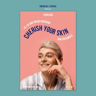 Beauty and Skincare Product Print Template – Free to Download