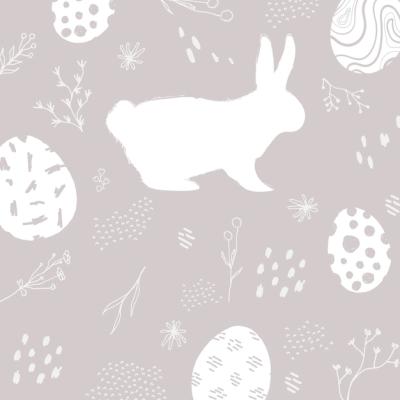 Neutral Gray Easter Pattern Background Vector – Free Download