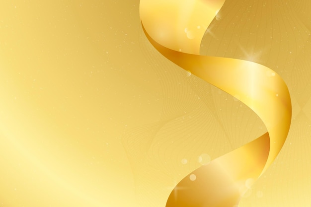 Luxury Gold Ribbon Border Bokeh Background – Free Download