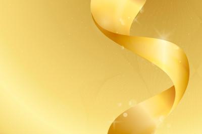 Luxury Gold Ribbon Border Bokeh Background – Free Download