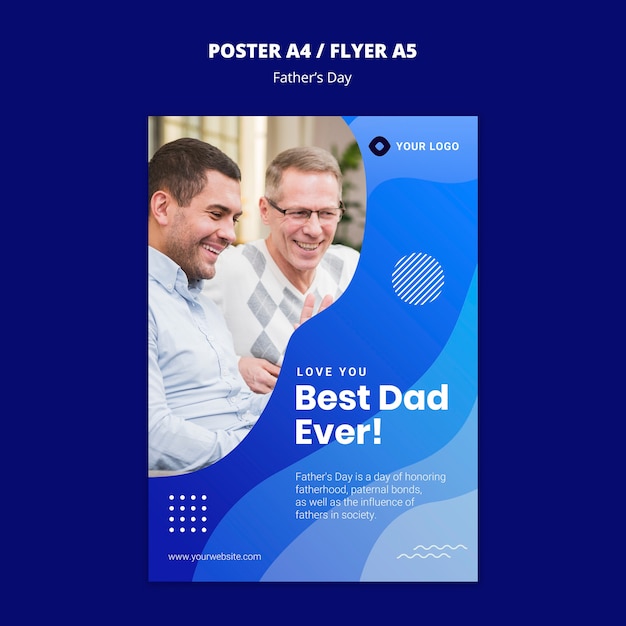 Father’s Day Flyer Concept Template – Free Download