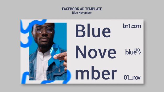 Flat Design Blue November Template – Free Download