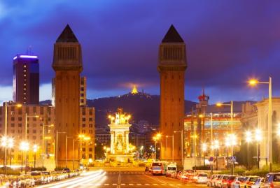 Stunning Night View of Barcelona – Free Download