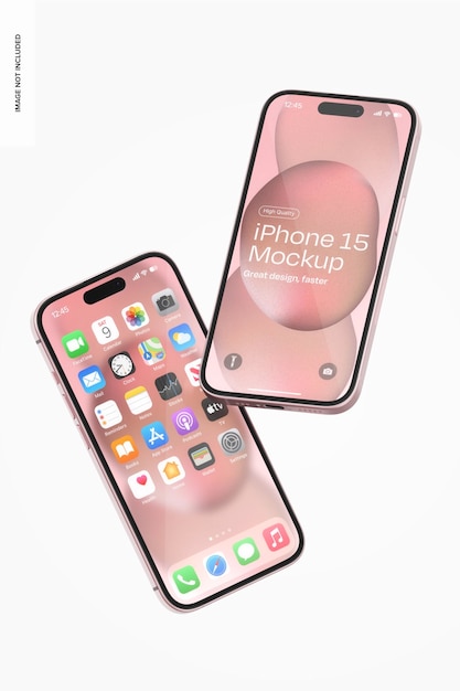 Iphone 15 Mockup Perspective – Download Free Stock Photo