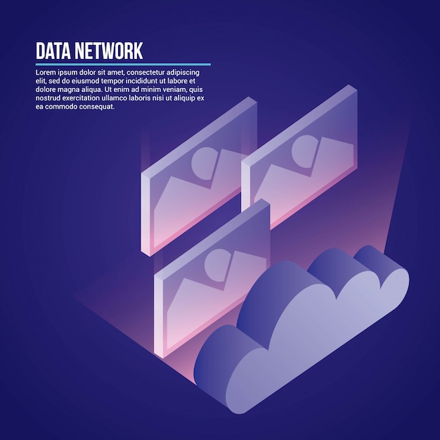 Data Network Illustration – Free to Download