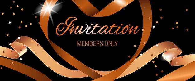 Members Only Invitation Lettering – Free Download