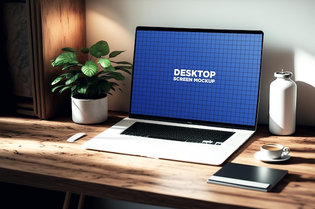 PSD Laptop Screen Mockup – Free Download