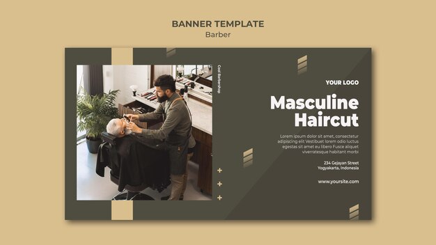 Banner Barber Shop Template – Free Download for Stunning Designs