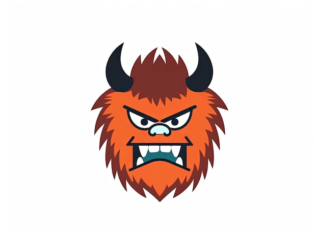 Monster Character Cartoon Logo Badge Design | Free Download