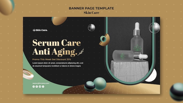 Banner Template for Skin Care Products – Free Download