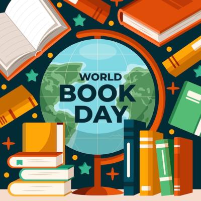 Flat Illustration for World Book Day Celebration – Free Download