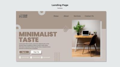 Modern Furniture Concept Template – Free Download