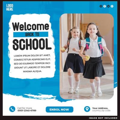 Back to School Social Media Design – Free to Download