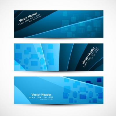 Blue Tones Headers Collection – Download Free Stock Photos