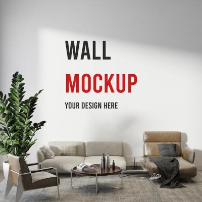 Living Room Wall Mockup – Free to Download