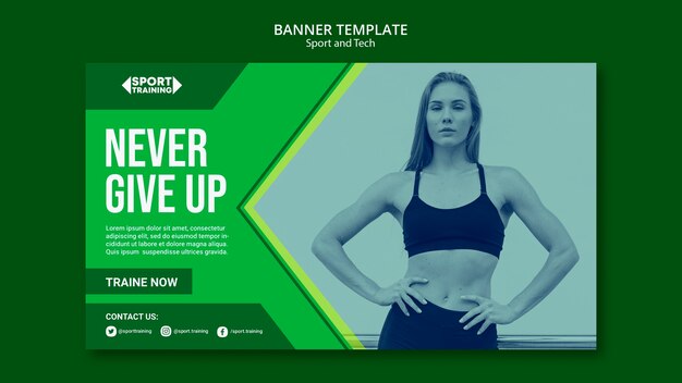 Modern Sport and Tech Banner – Free Download