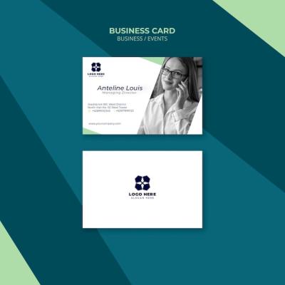 Business Card Template for Business Expo – Free Download