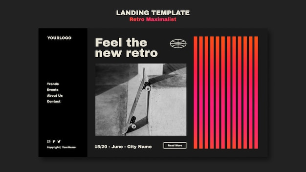 Retro Maximalist Web Template – Free Download