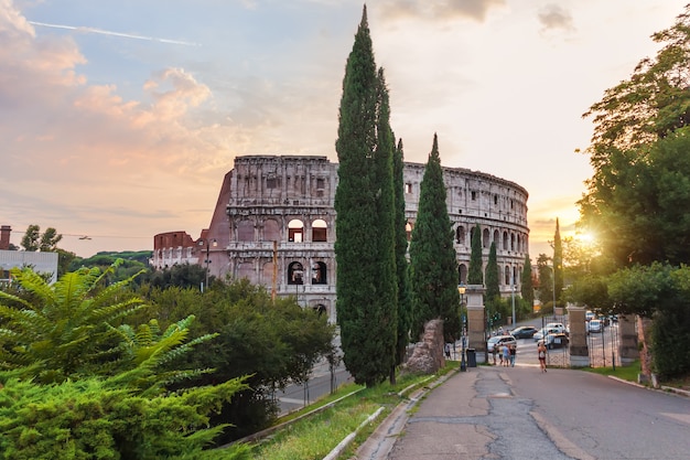 The Colosseum in Rome: Stunning Views from Oppian Hill Park, Italy – Free Stock Photo for Download