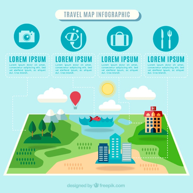 Relaxing Travel Infographics – Free Download