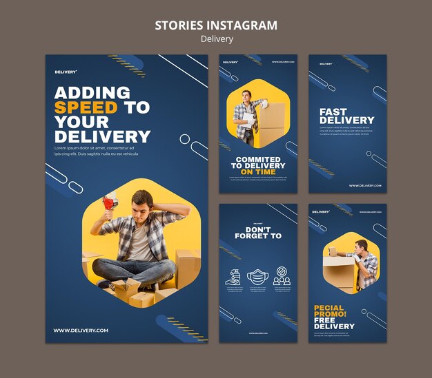 Delivery Service Instagram Stories: Download Free Stock Photos