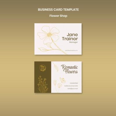 Flower Shop Business Card Template – Free to Download | Free Stock Photo