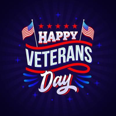 Gradient Veterans Day Lettering – Free Download