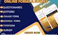 I Will Create JotForm, Google Form, Typeform, or Online Survey Form