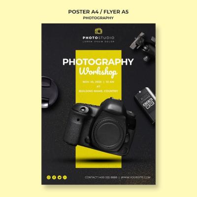 Photography Workshop Template Poster – Free to Download