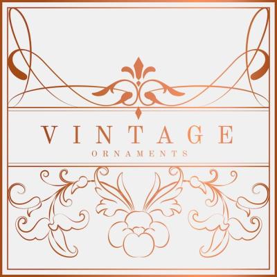 Luxurious Vintage Art Nouveau Badge Vector – Free Download