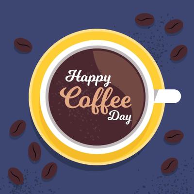 International Day of Coffee Flat Design Vector Template – Free Download