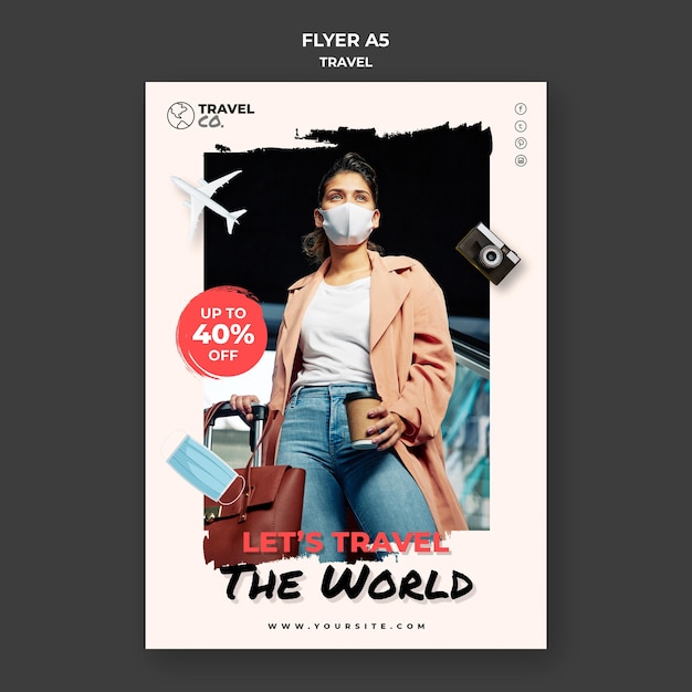 Travel Flyer Template – Free Download, Download Free Stock Photo