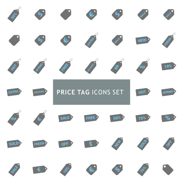 Price Tag Icon Set – Free Download for Stock Photos