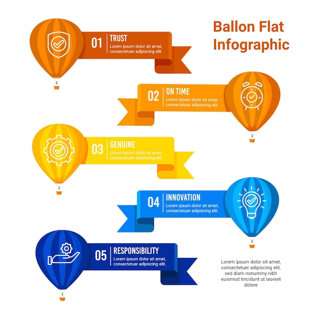 Balloon Infographic Concept – Free Download