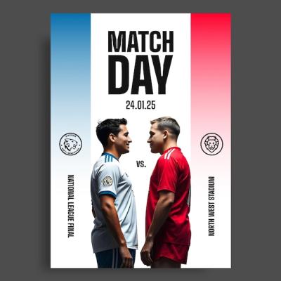 Football Poster Template Design – Free Download