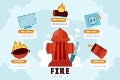 Fire Safety Flat Design Illustration – Free to Download