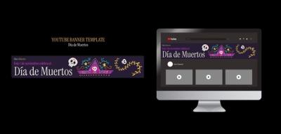 Dia de Muertos Flat Design Template – Free Download