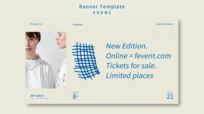 Fashion Event Banner Template – Free Download