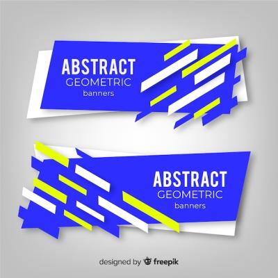 Abstract Geometric Banner Collection – Free Download