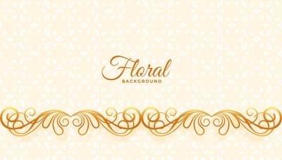 Decorative and Ethnic Filigree Pattern Border Background Design – Free to Download