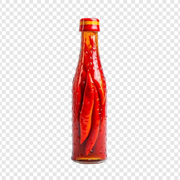 Hot Sauce Bottle Isolated on Transparent Background – Free Download