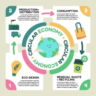 Hand Drawn Circular Economy Graphics – Download Free Stock Photo