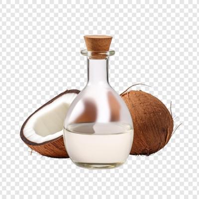 Coconut Oil Bottle Isolated on Transparent Background – Free Download