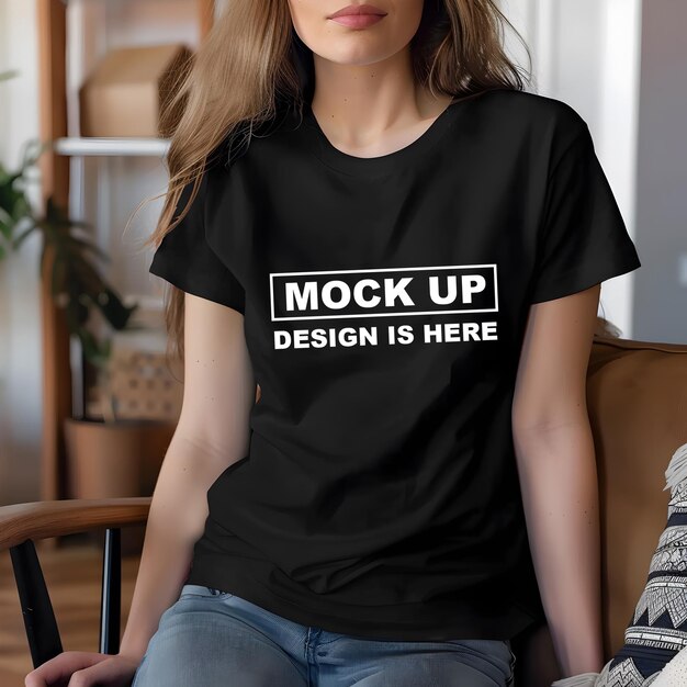 Tshirt Mockup Designs for Women – Free Download of Apparel PSD Mockups