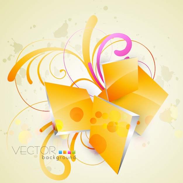 Abstract Background Featuring Yellow Shapes – Free Download