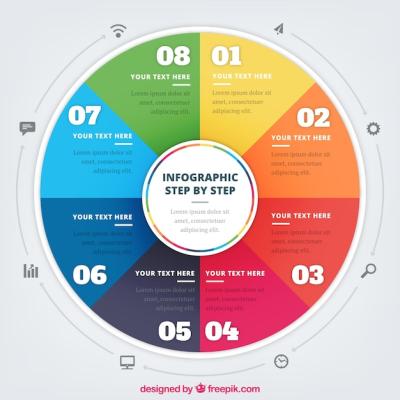 Colorful Circular Infographic Template for Free Download