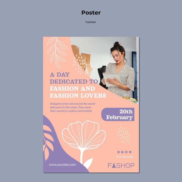 Attractive Fashion Big Sale Poster Template – Free Download