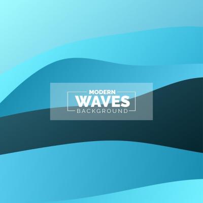 Abstract Water Wave Vector Background Design – Free Download