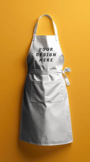 White Apron Mockup – Free Download Stock Photo