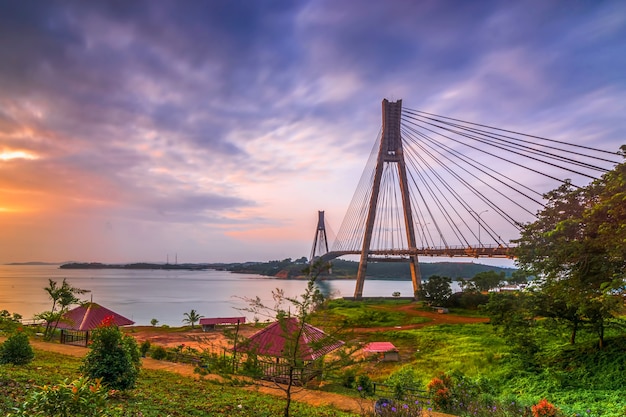 Beautiful Sunrise at Barelang Bridge Batam Island – Free Stock Photo for Download